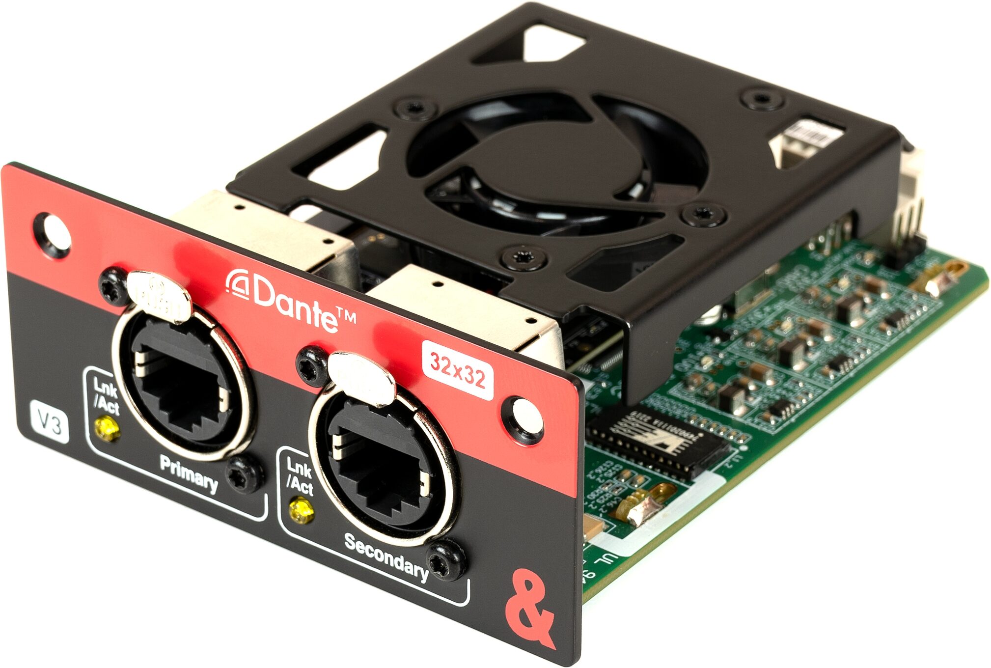 Allen and Heath SQ Dante 32x32 Network Card for SQ Mixers and AHM Processors, New, Action Position Back