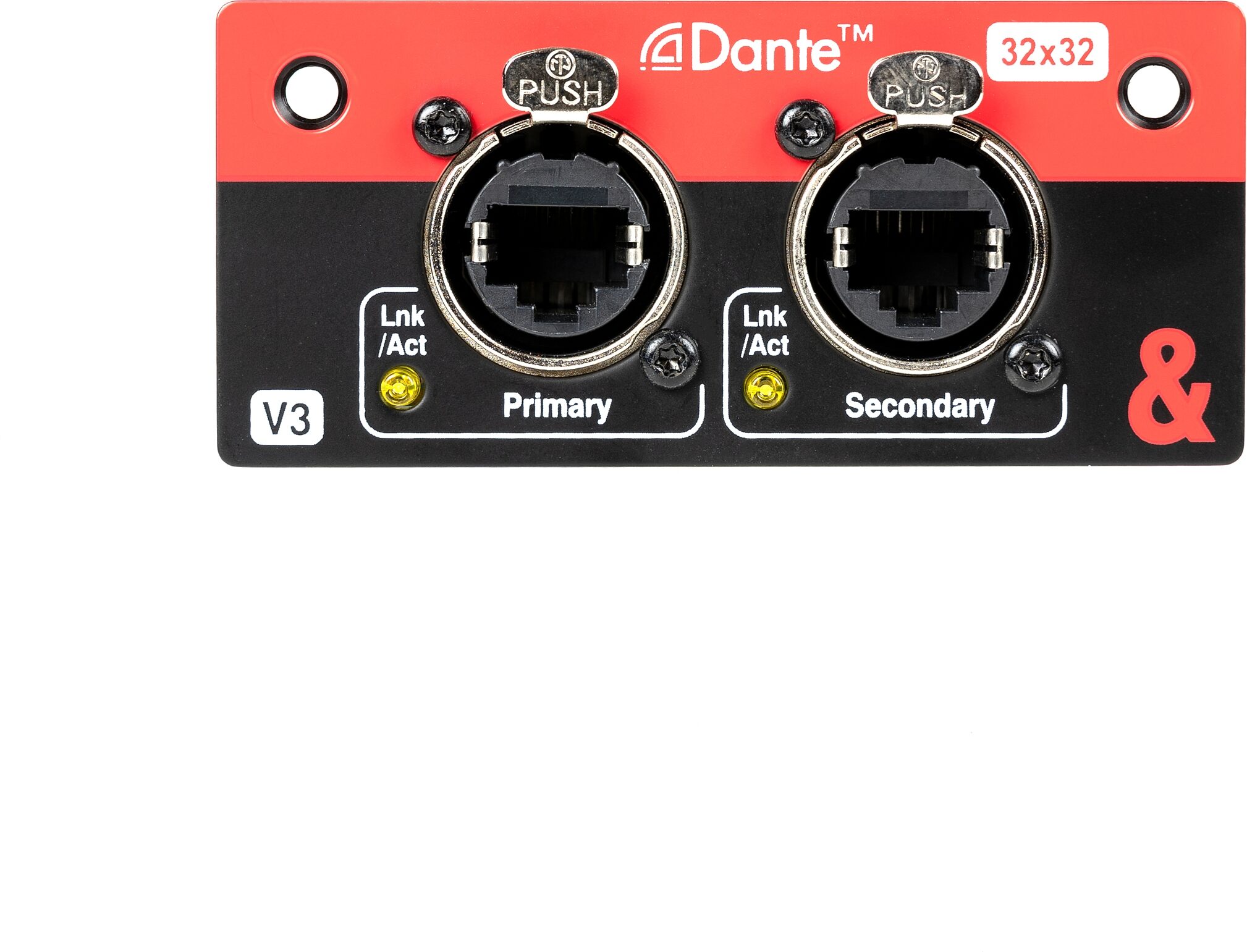 Allen and Heath SQ Dante 32x32 Network Card for SQ Mixers and AHM Processors, New, Action Position Back