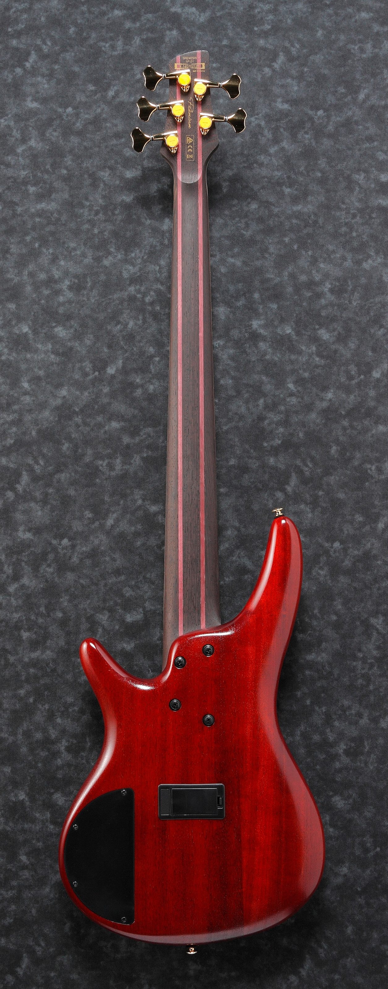 Ibanez SR2405W Premium Electric Bass, 5-String (with Gig Bag), Main Back