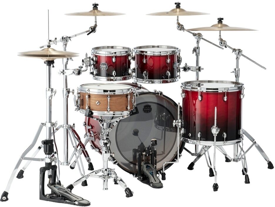Mapex SR529XU Saturn Rock Drum Shell Kit, 4-Piece, ve