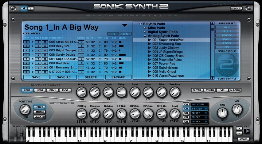 IK Multimedia Composer Trio Bundle (Mac and Windows), Sonic Synth