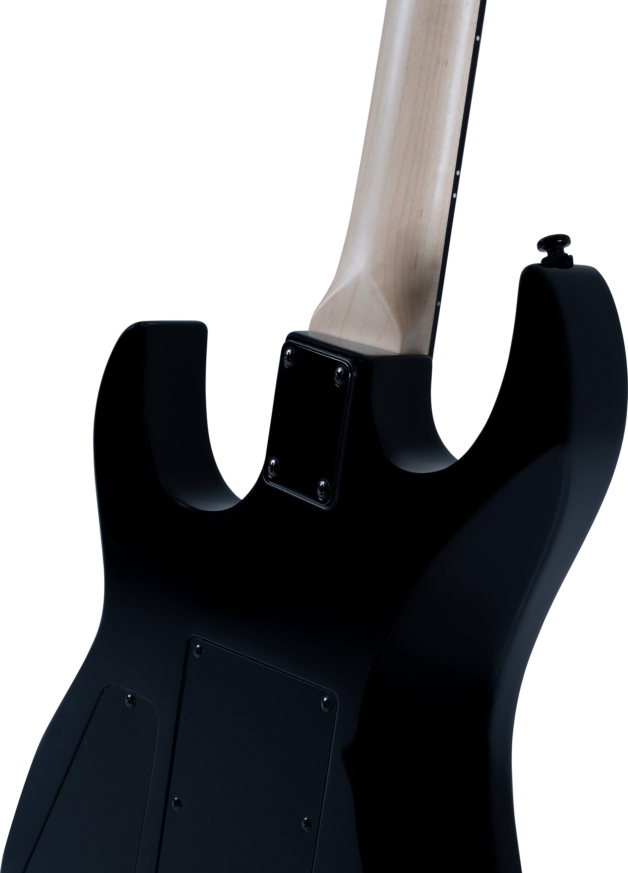 B.C. Rich ST3 Retro II Floyd Rose Electric Guitar, Black, Action Position Back