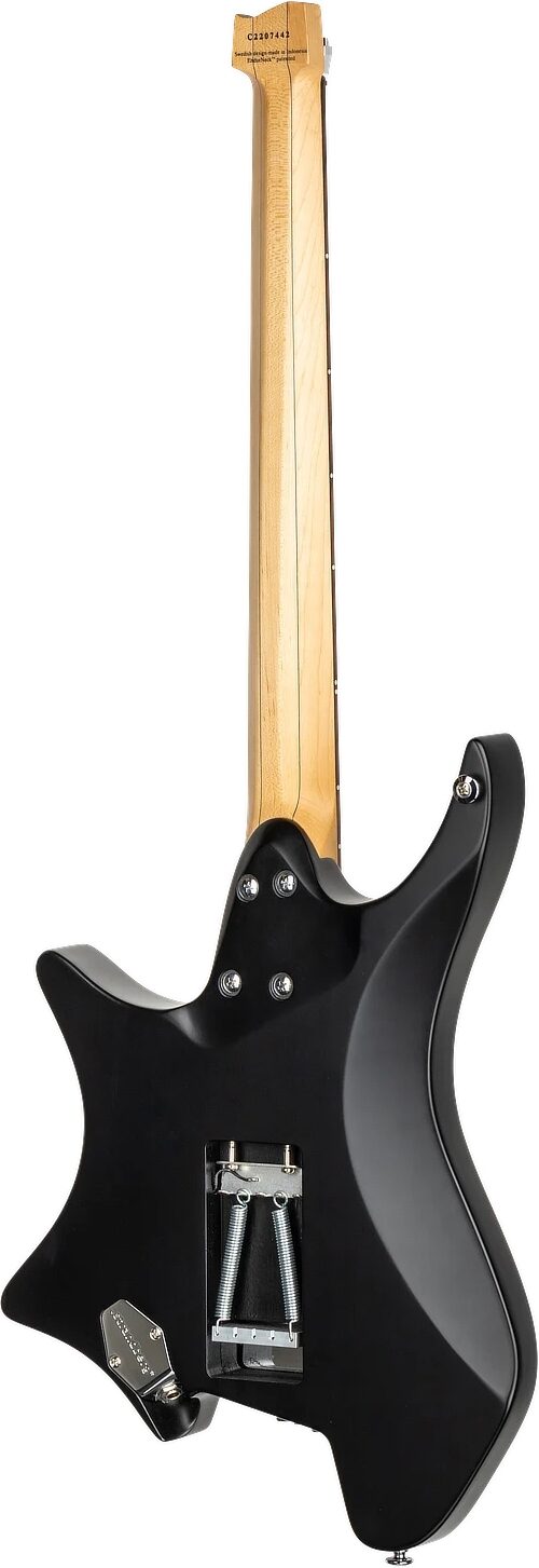 Strandberg Boden Classic NX 6 Tremolo Electric Guitar (with Gig Bag), Black, Action Position Back