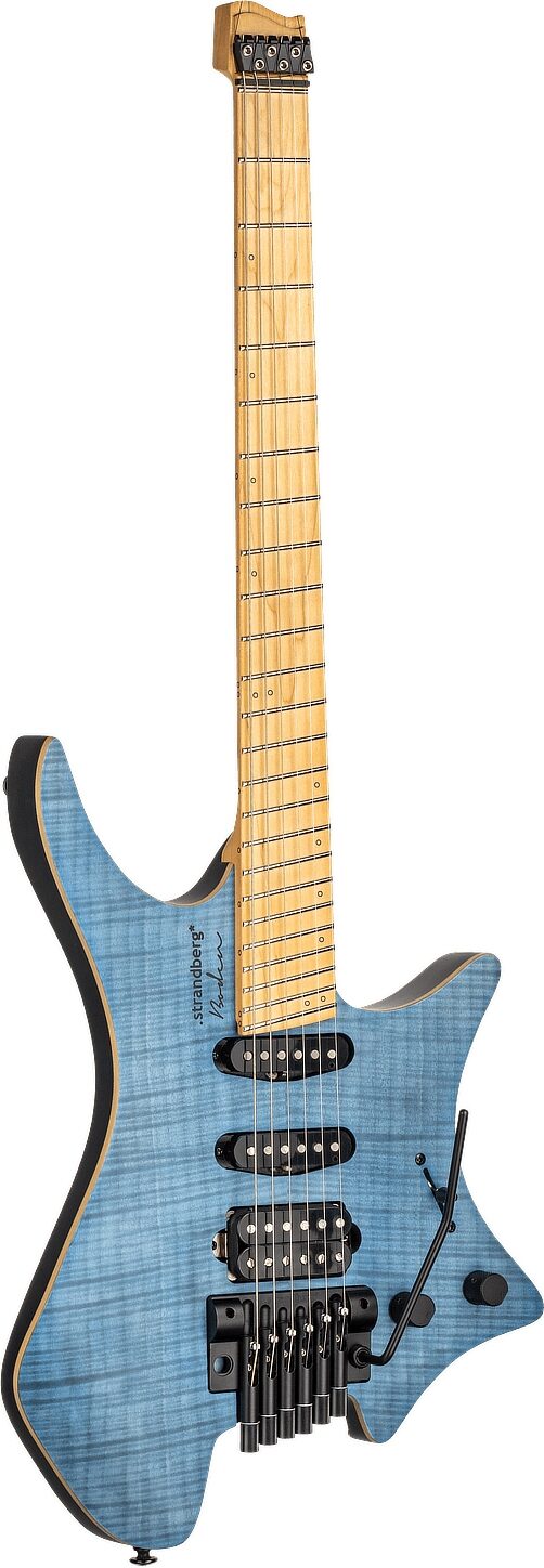 Strandberg Boden Standard NX 6 Tremolo Electric Guitar (with Gig Bag), Blue, Action Position Back