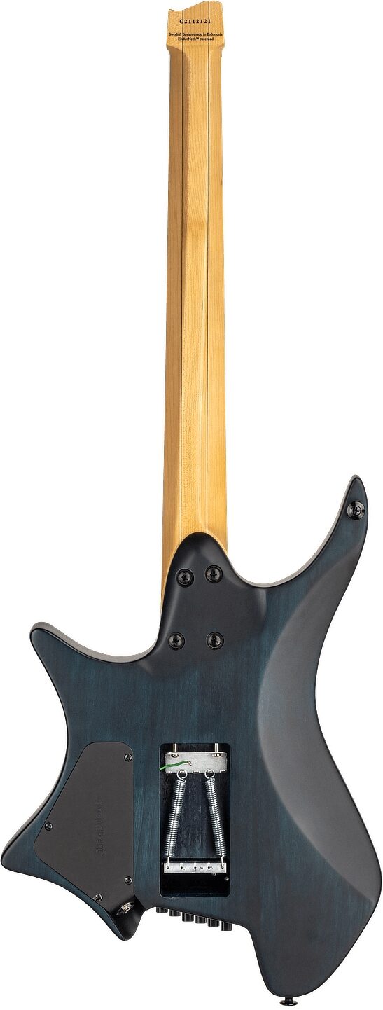 Strandberg Boden Standard NX 6 Tremolo Electric Guitar (with Gig Bag), Blue, Action Position Back