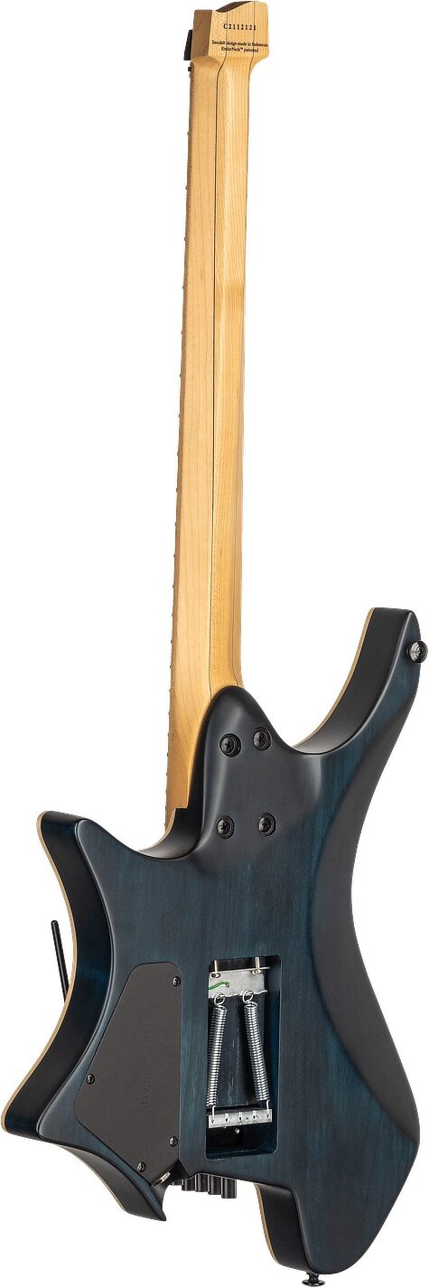 Strandberg Boden Standard NX 6 Tremolo Electric Guitar (with Gig Bag), Blue, Action Position Back