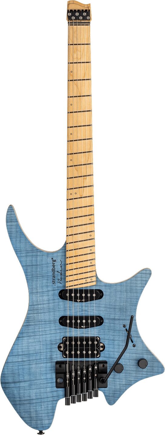 Strandberg Boden Standard NX 6 Tremolo Electric Guitar (with Gig Bag), Blue, Action Position Back