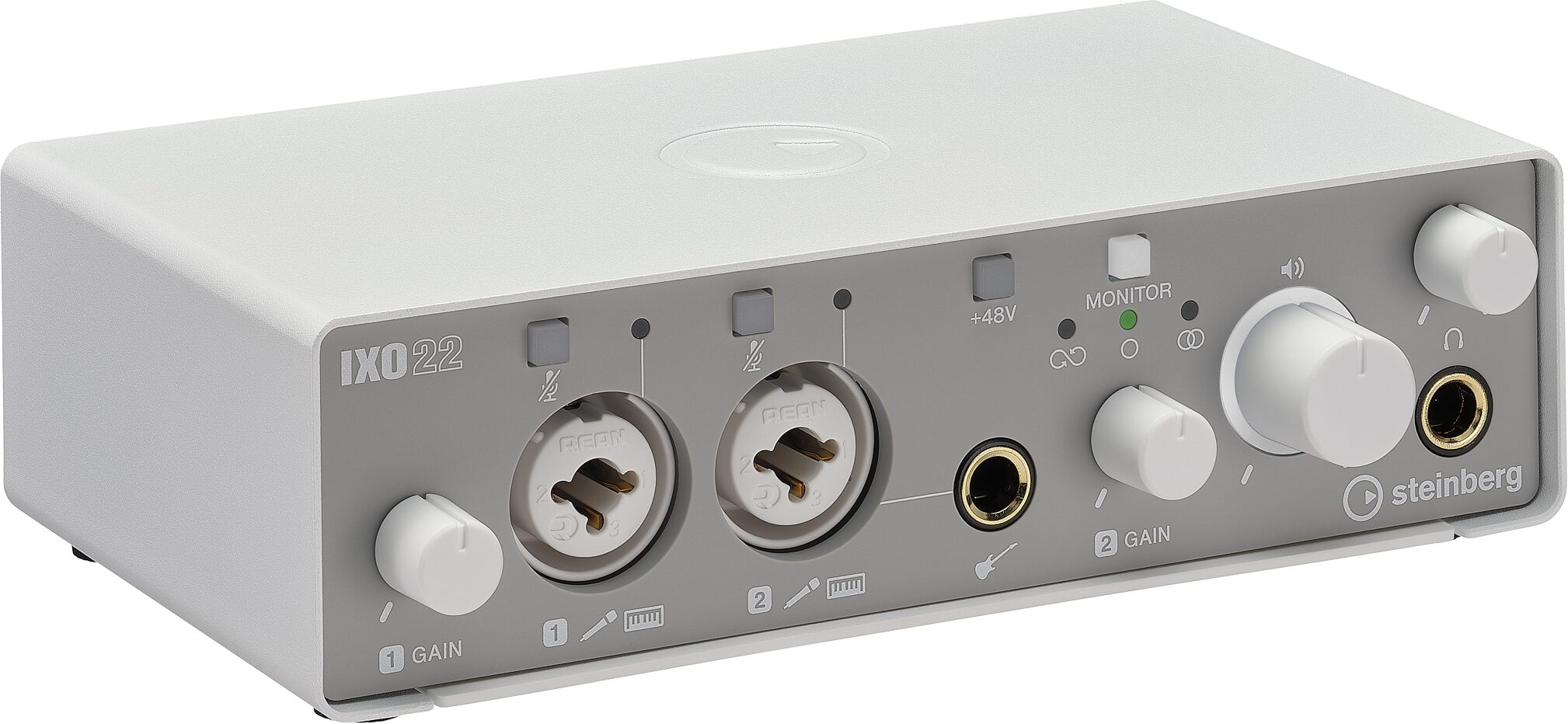 Steinberg IXO22 USB Audio Interface, White, Open Box (Very Good), Action Position Back