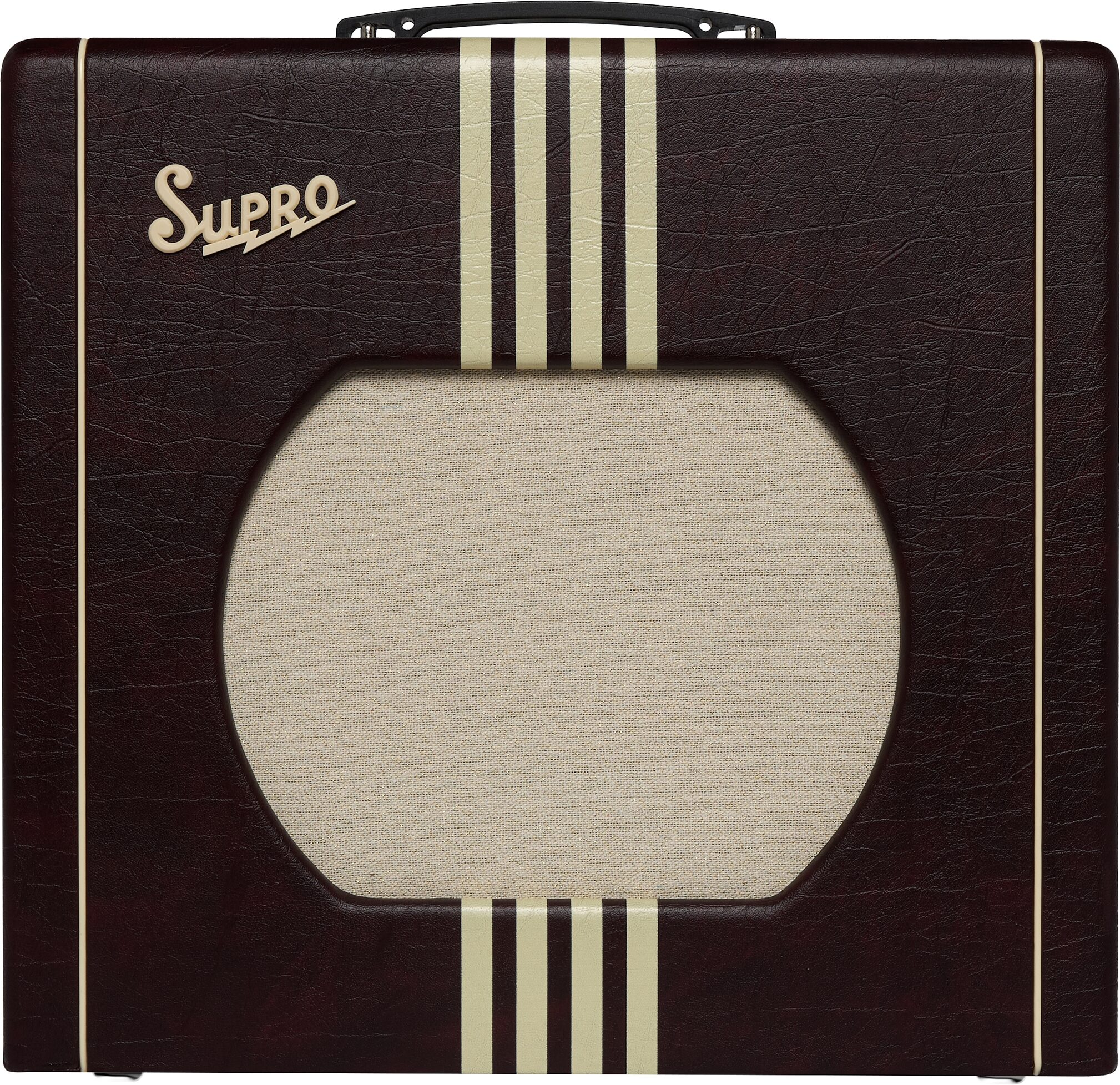 Supro Delta King 12 Guitar Combo Amplifier (15 Watts, 1x12"), Limited Edition Burgundy/Cream, Action Position Back