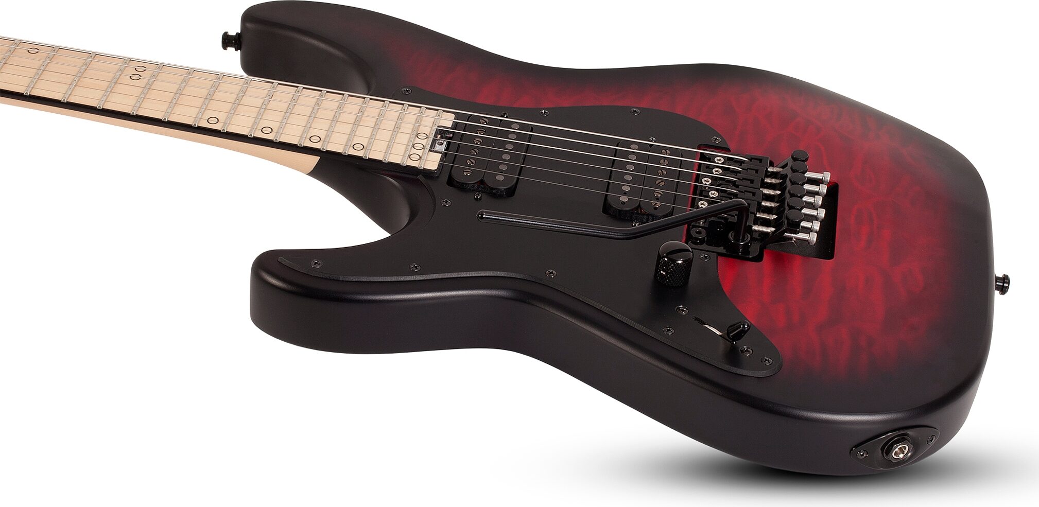 Schecter Miles Dimitri Baker SVSS Left-Handed Electric Guitar, Action Position Back