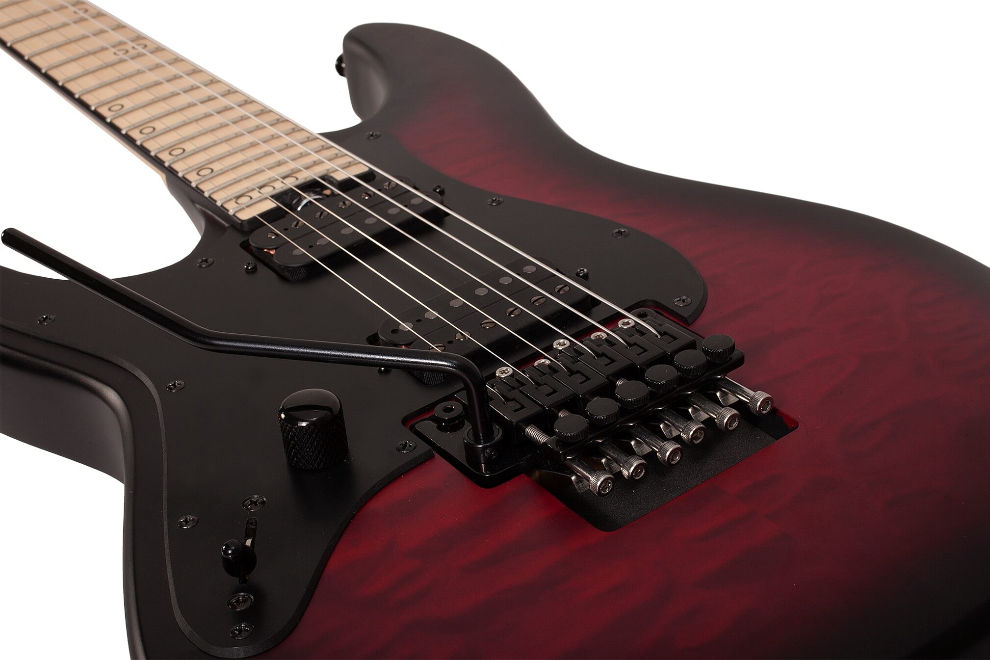 Schecter Miles Dimitri Baker SVSS Left-Handed Electric Guitar, Action Position Back
