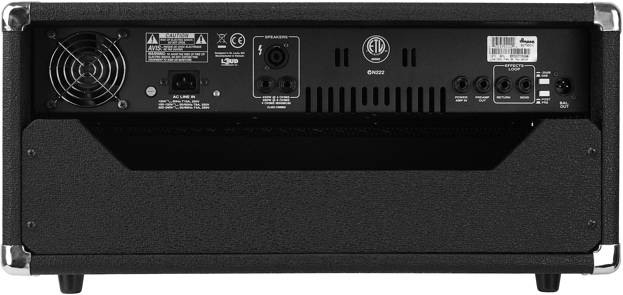 Ampeg SVT450H Bass Amplifier Head (450 Watts) | zZounds