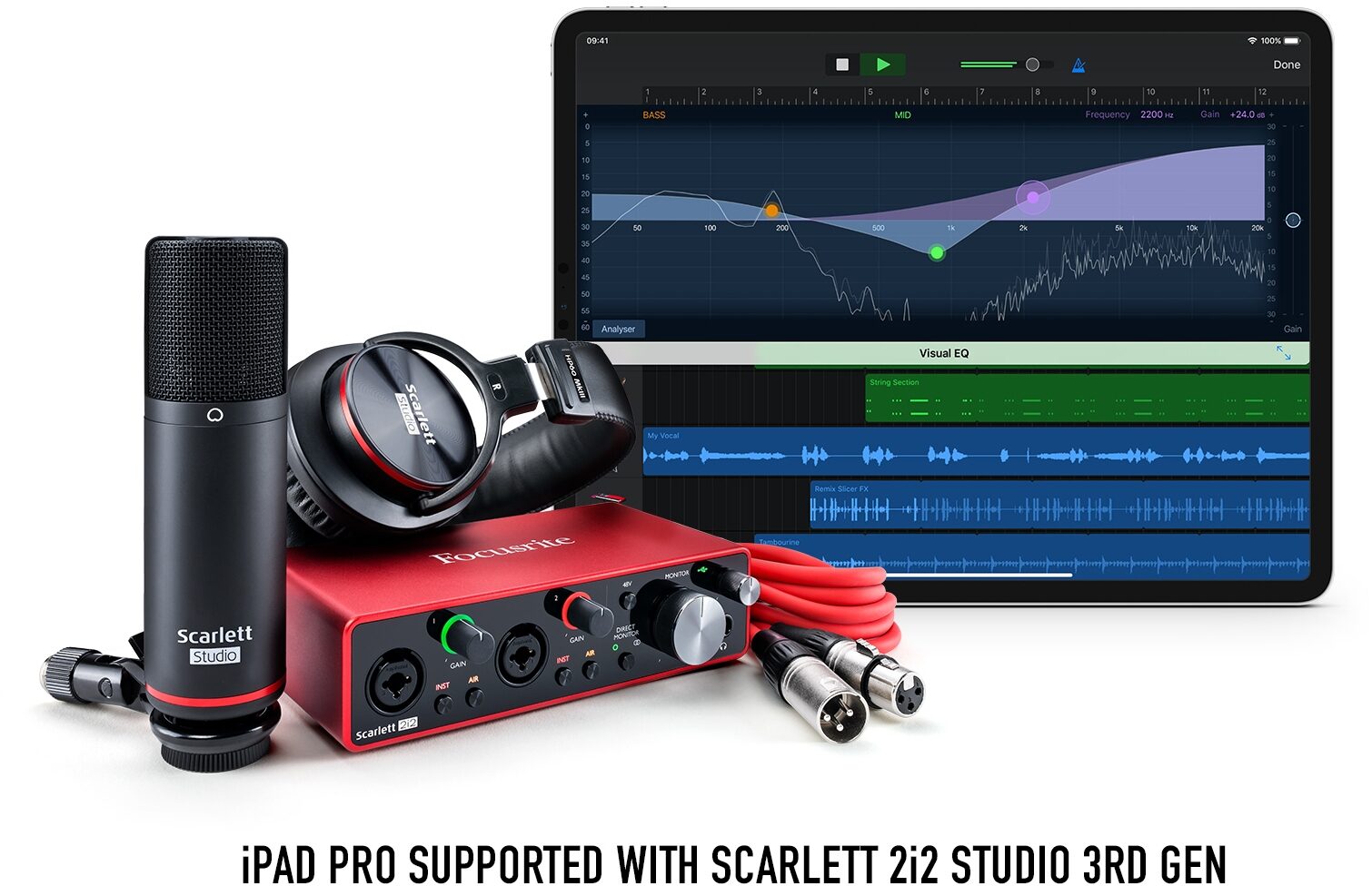 Focusrite Scarlett 2i2 Studio 3rd Gen Recording Package