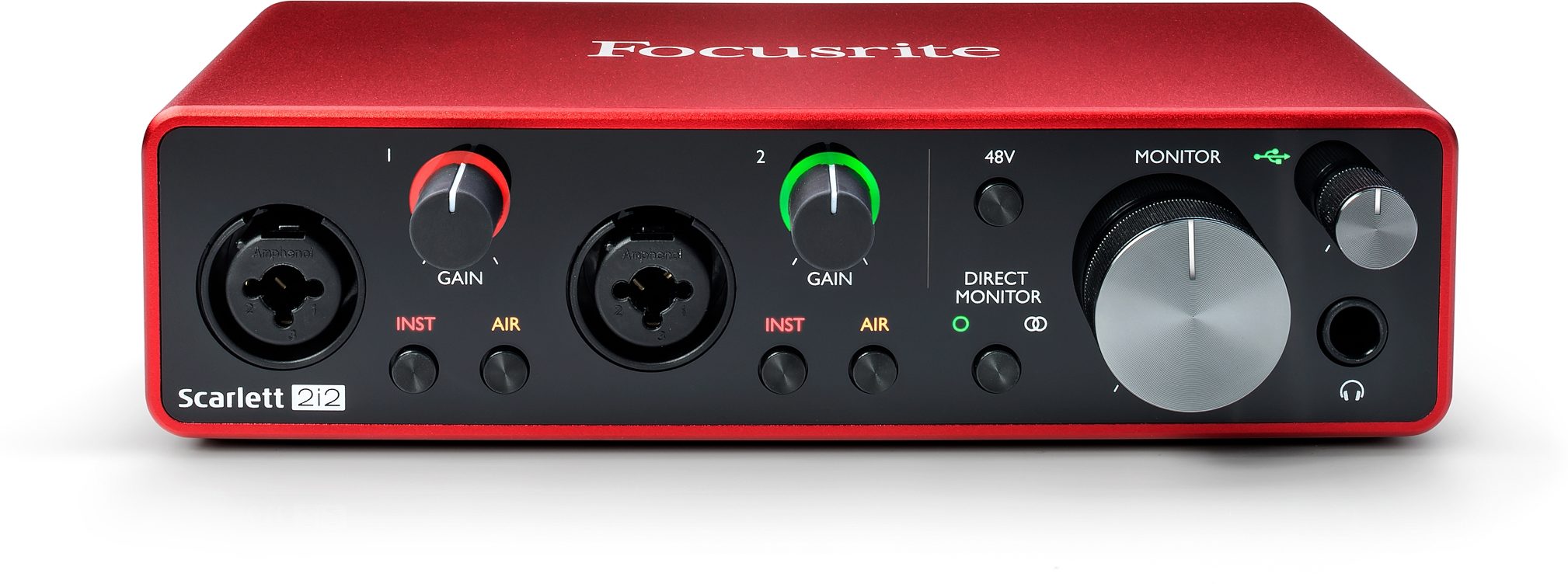 Interfaz de audio USB Focusrite Scarlett 2i2 con envío gratuito - Impulse  Music Co.