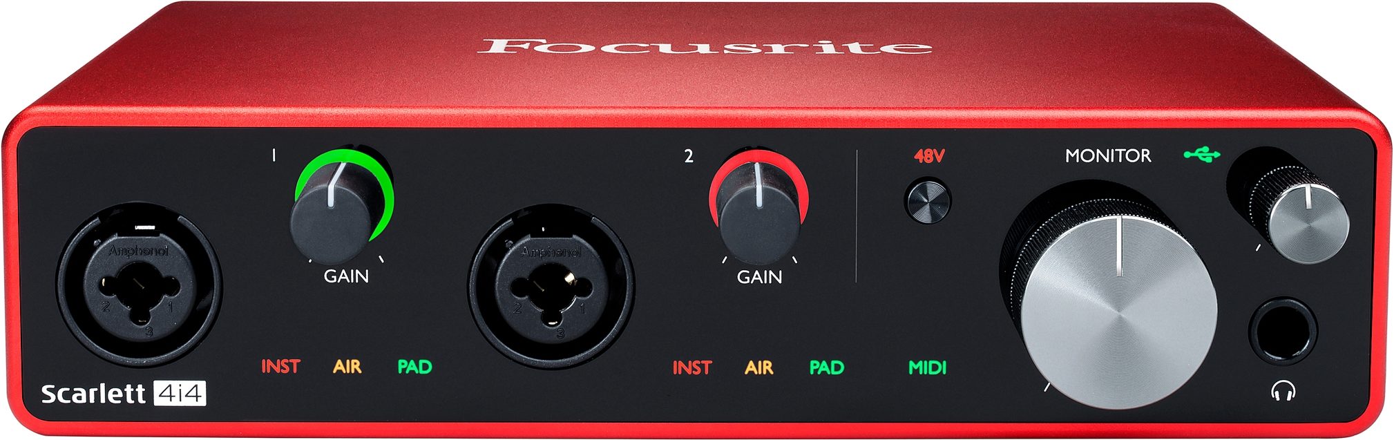 Focusrite Scarlett 4i4 3rd Gen USB Audio Interface | zZounds