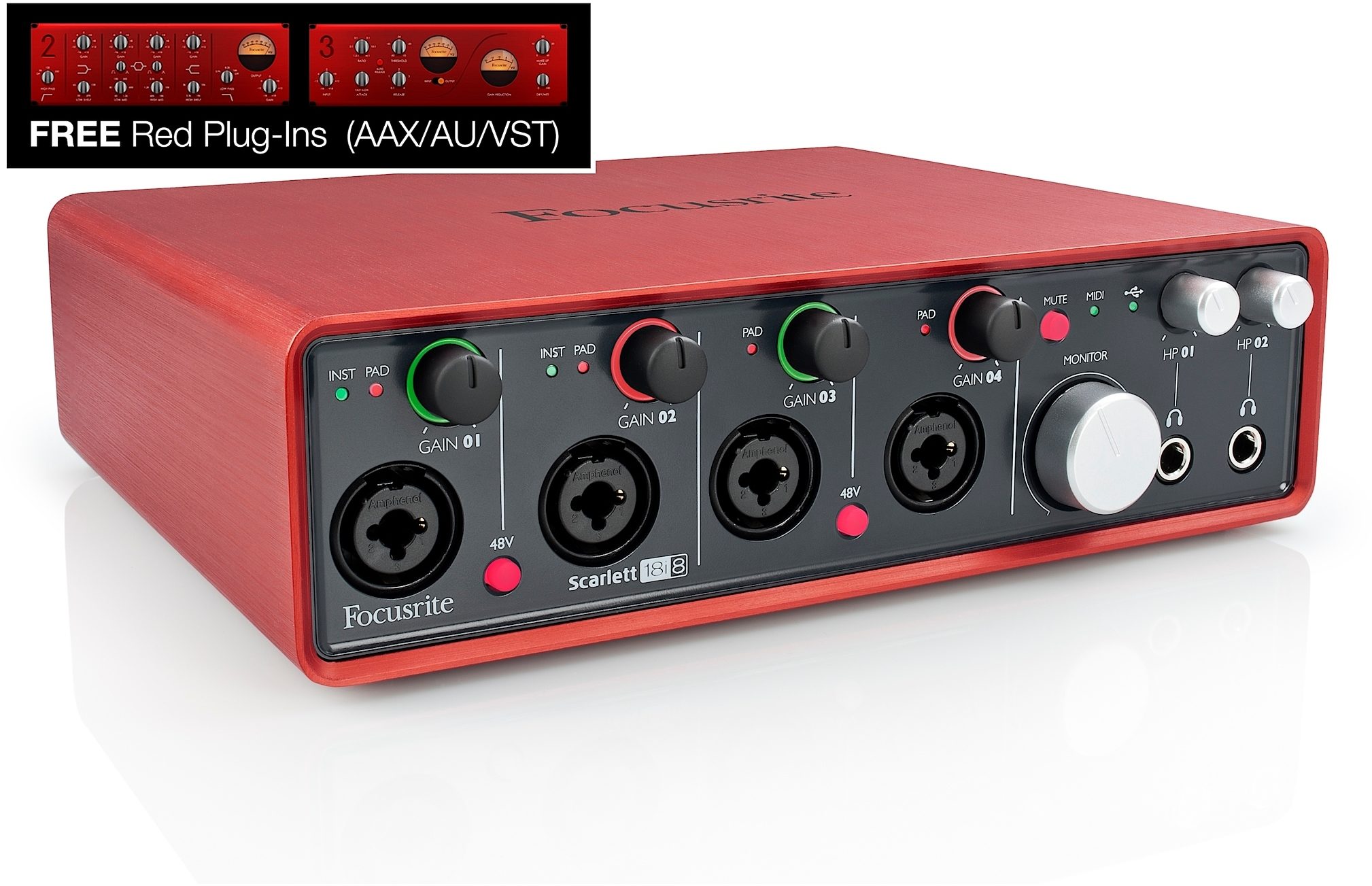 Focusrite SCAR18I83G - Interfaz de audio Scarlett 18i8 USB - Avacab