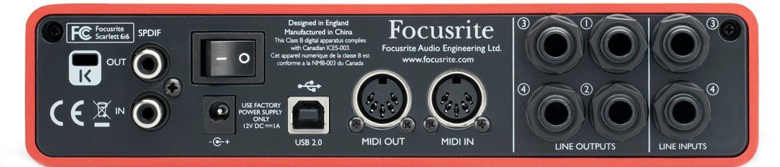 Focusrite Scarlett 6i6 USB 2.0 Audio Interface | zZounds