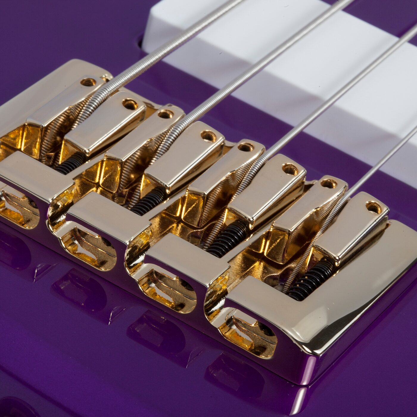 Schecter FreeZesicle 4 Electric Bass, Purple, Action Position Back