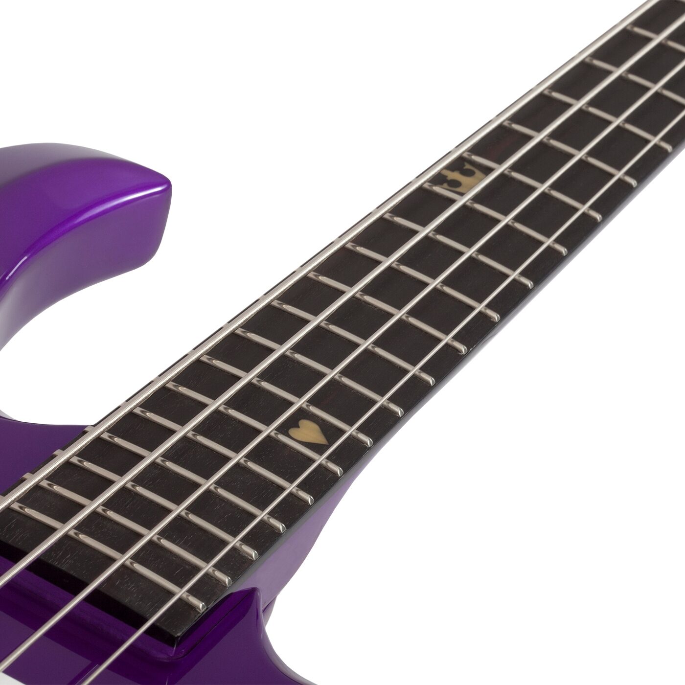 Schecter FreeZesicle 4 Electric Bass, Purple, Action Position Back