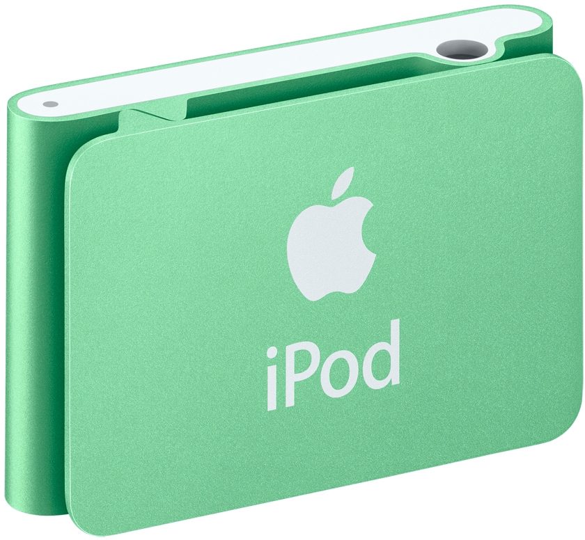 Apple iPod Shuffle Portable Music Player, Green Back