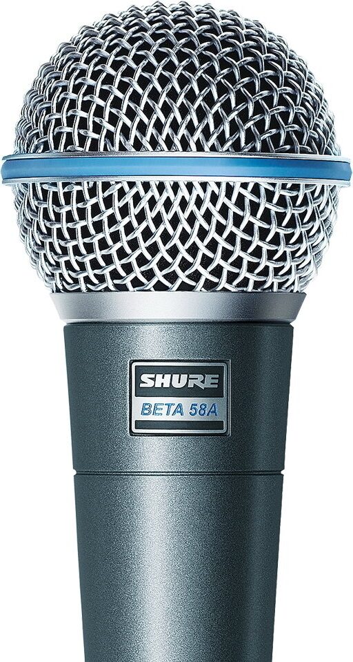 Shure Beta 58A Supercardioid Dynamic Microphone, With Tripod Boom Mic Stand, View5