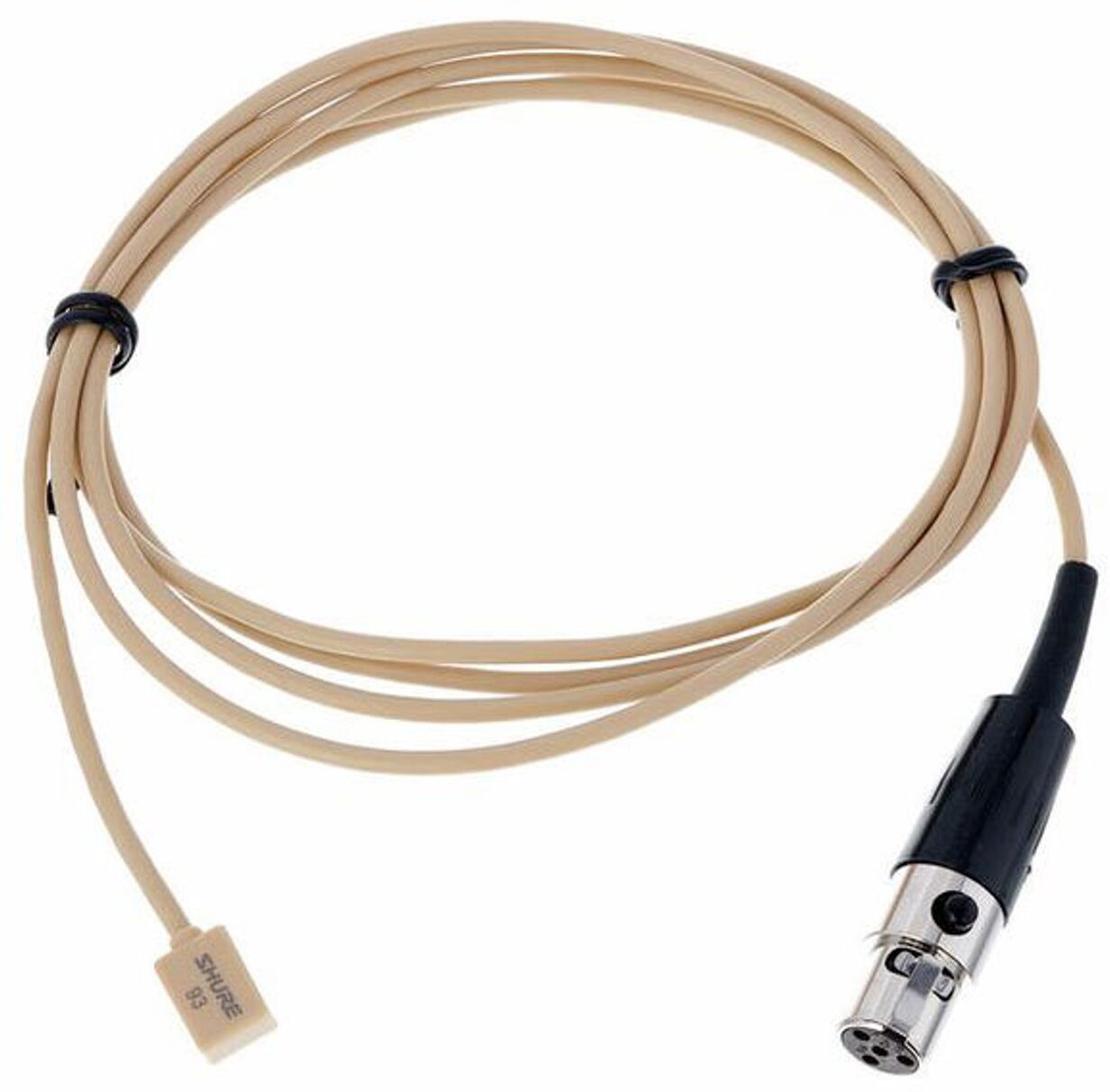 Shure WL93 Omnidirectional Lavalier Microphone, Tan, WL93T, with 4 Foot Cable, view