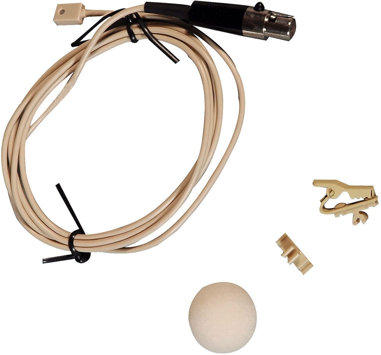 Shure WL93 Omnidirectional Lavalier Microphone, Tan, WL93T, with 4 Foot Cable, view