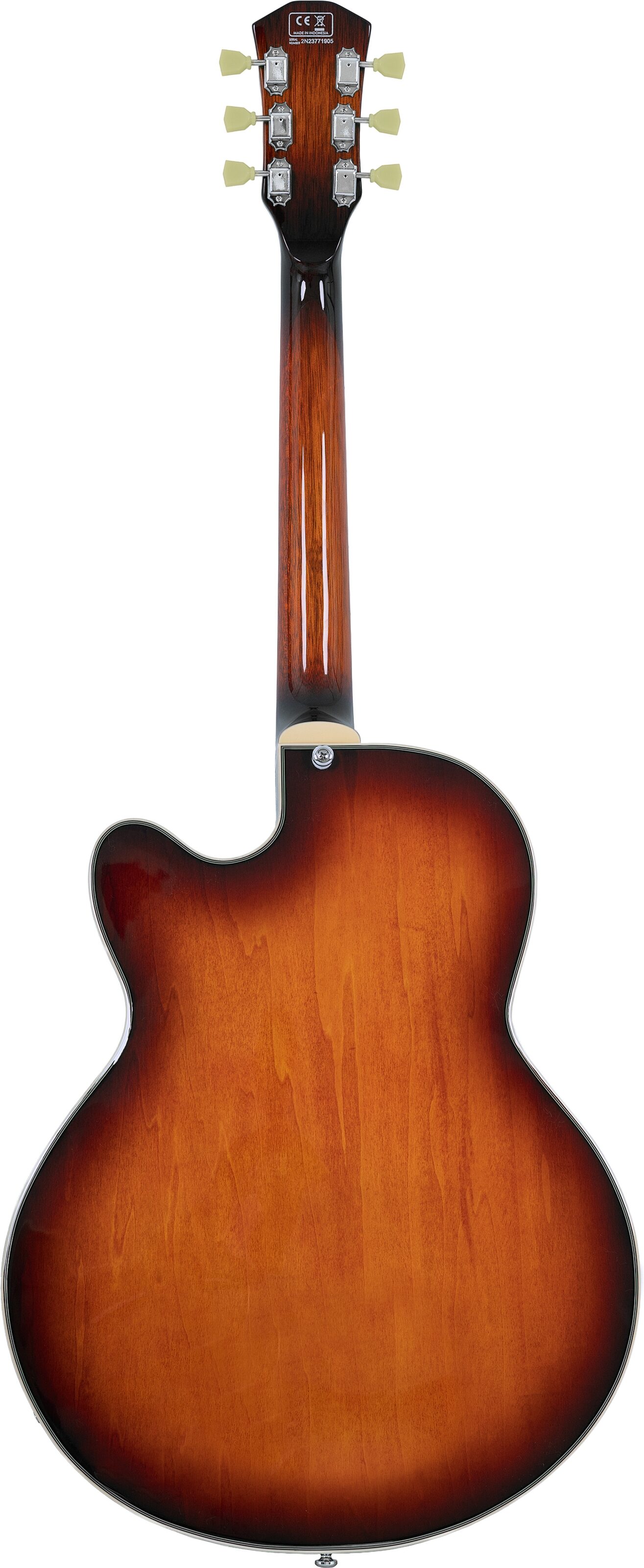 Sire Larry Carlton H7F Electric Guitar, Tobacco Sunburst, Action Position Back