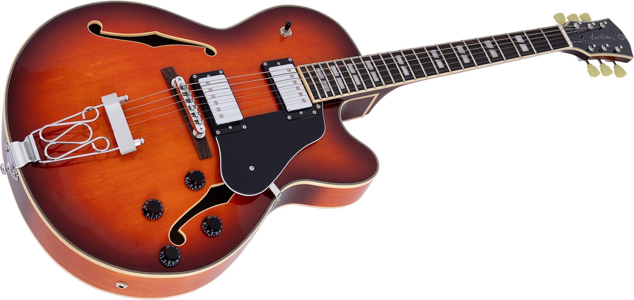 Sire Larry Carlton H7F Electric Guitar, Tobacco Sunburst, Action Position Back