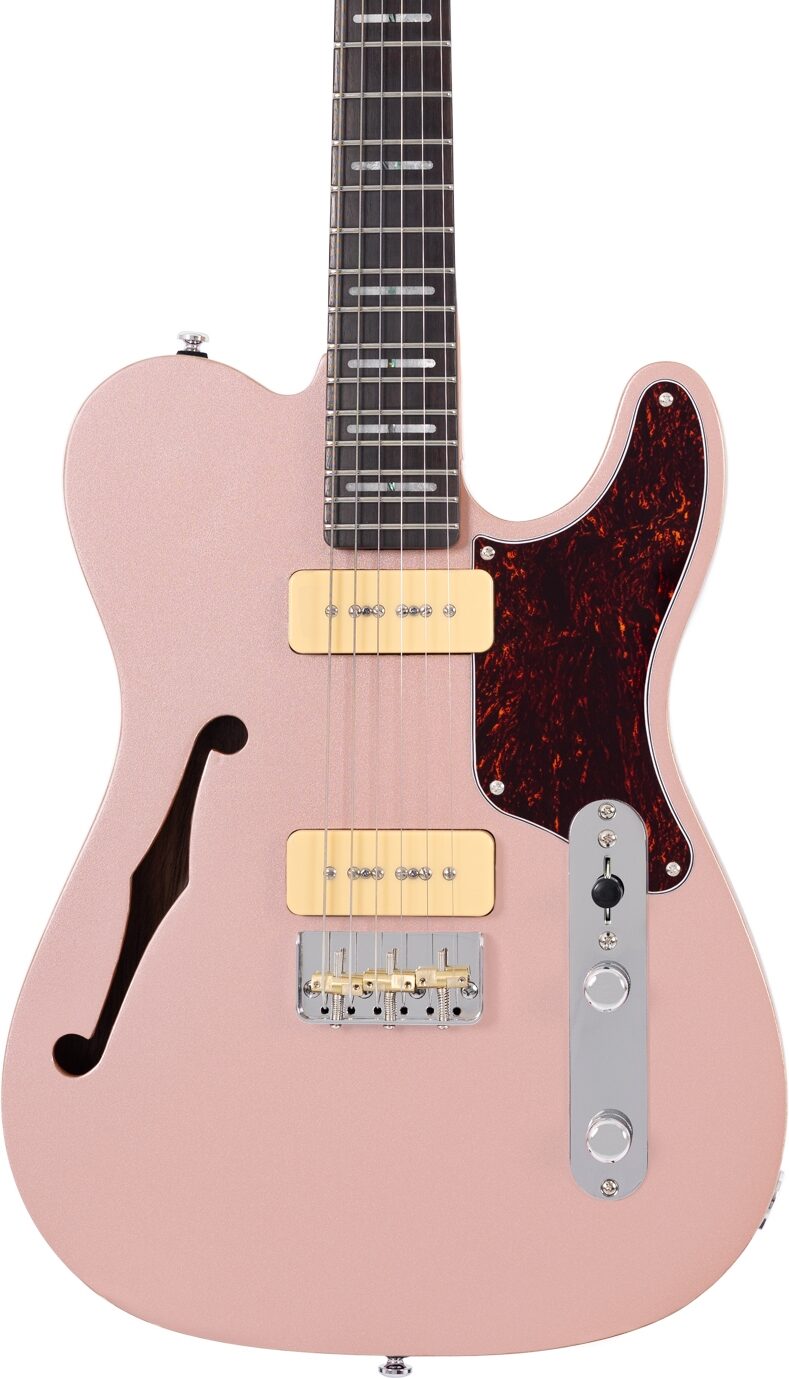 Sire Larry Carlton T7TM Electric Guitar, Rose Gold, Action Position Back