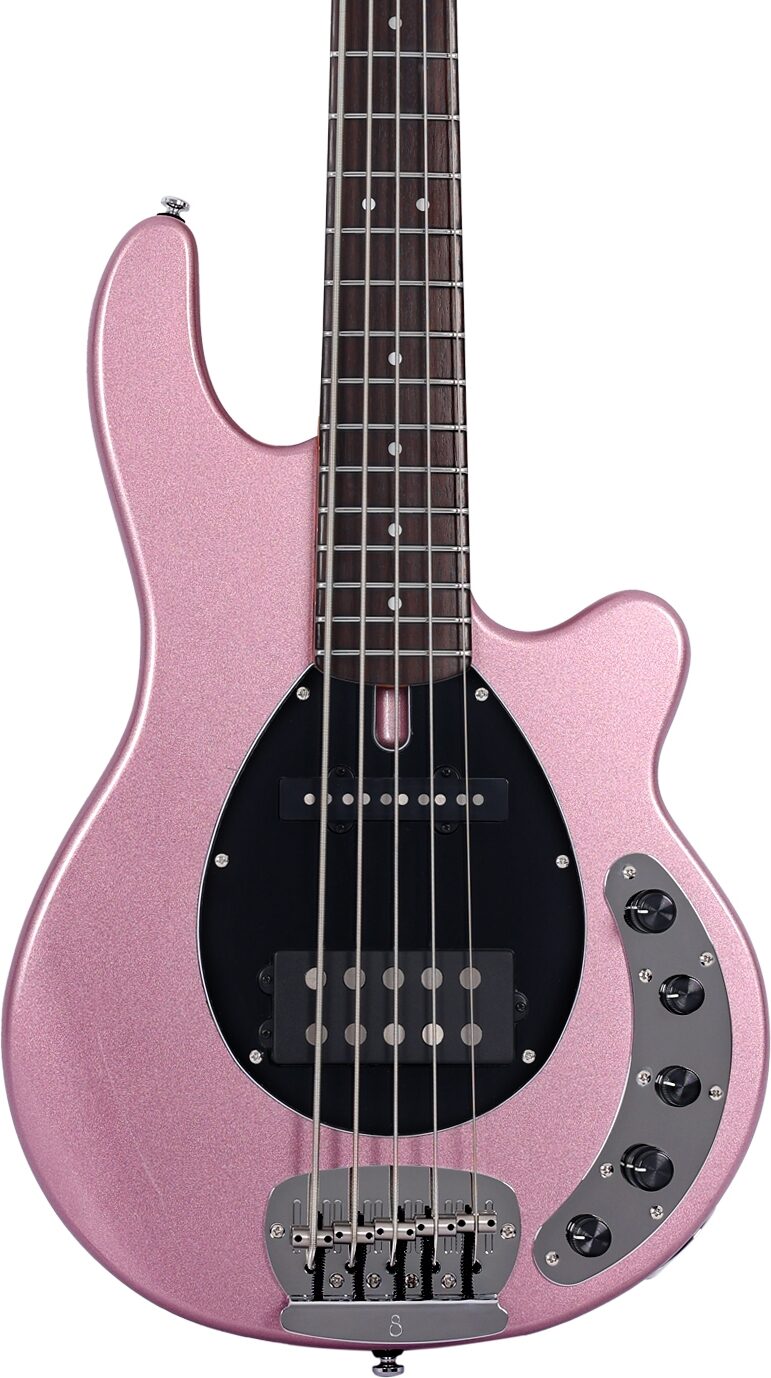 Sire Marcus Miller Z7 Electric Bass, 5-String, Burgundy, Action Position Back