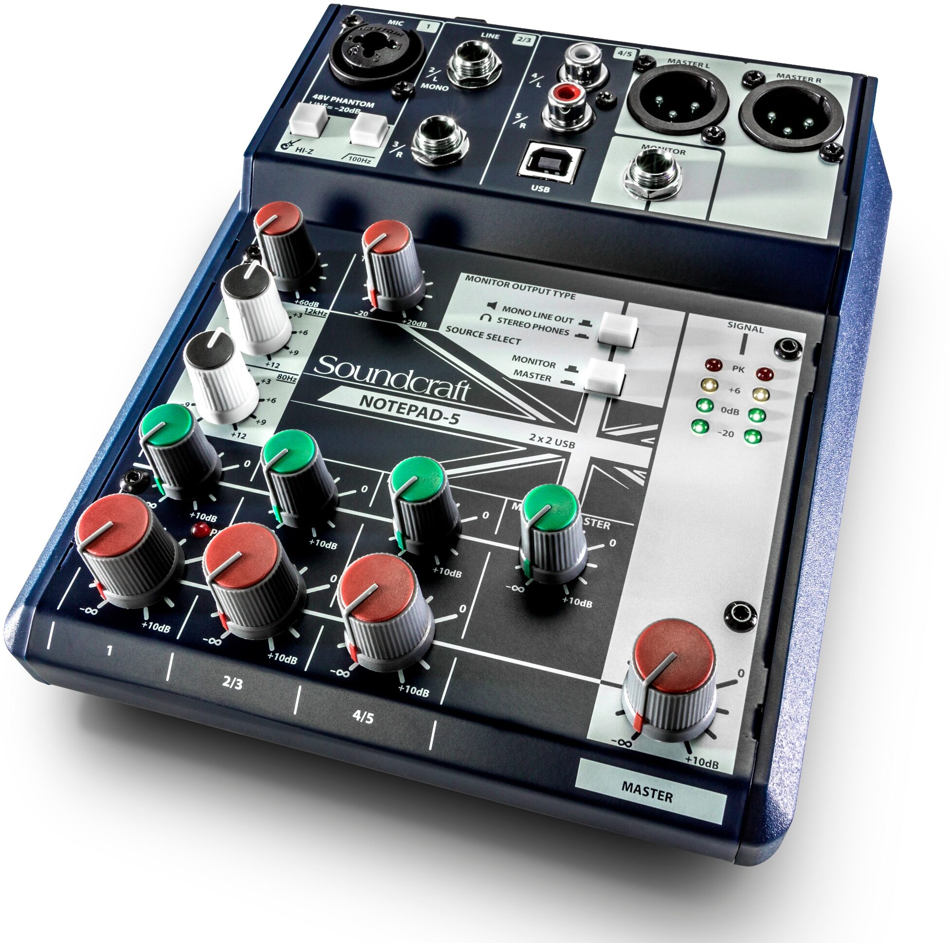 Soundcraft　Notepad-5　Analog　USB　Mixer　zZounds