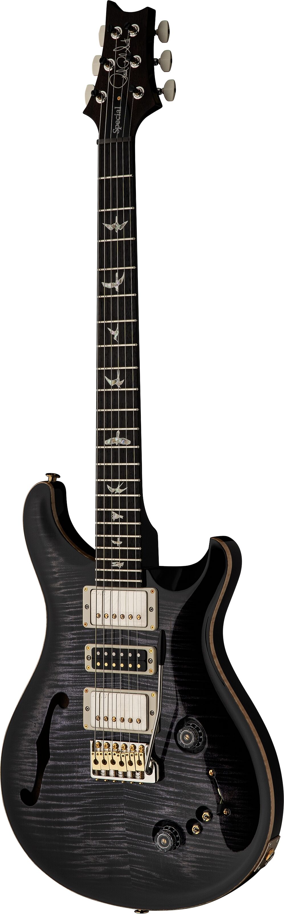 PRS Paul Reed Smith Special Semi-Hollowbody Electric Guitar (with Case), Purple Mist, Action Position Back