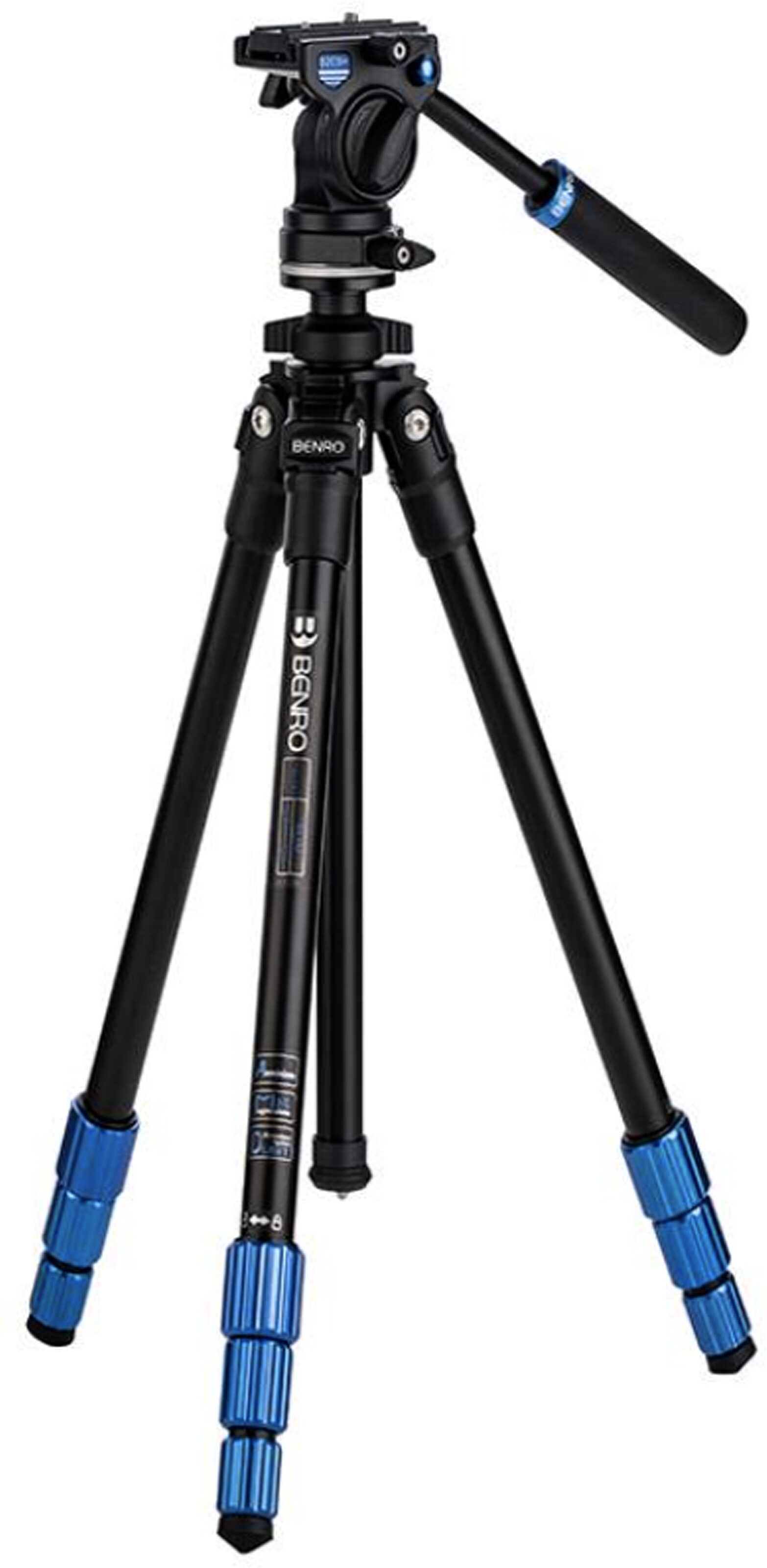 Benro TSL08AS2CSH Slim Video Aluminum Tripod, Action Position Back