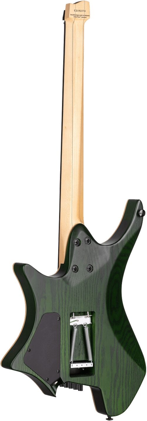 Strandberg Boden Prog NX 6 Electric Guitar (with Gig Bag), Earth Green, Action Position Back