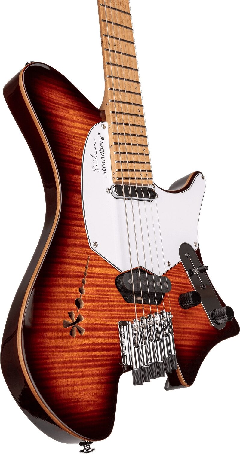 Strandberg Salen Deluxe NX 6 Electric Guitar (with Gig Bag), Action Position Back