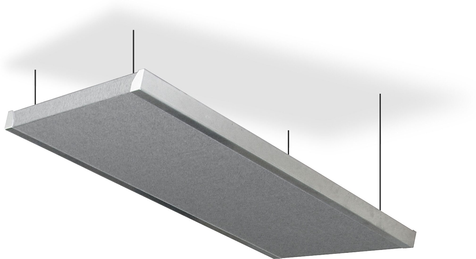 Primacoustic Stratus Broadband Ceiling Cloud, Gray, Action Position Back