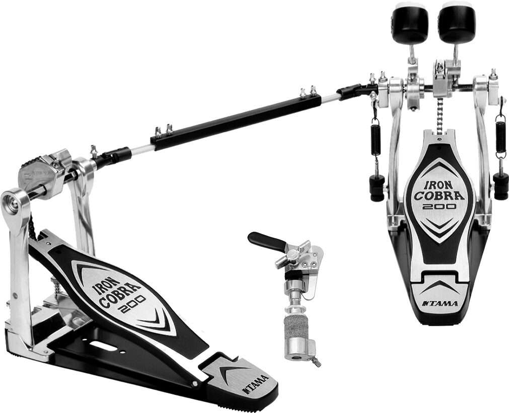 Tama HP200PTW Iron Cobra Double Bass Drum Pedal, Bundle with Gibraltar SCDC Hi-Hat Drop Clutch, pack