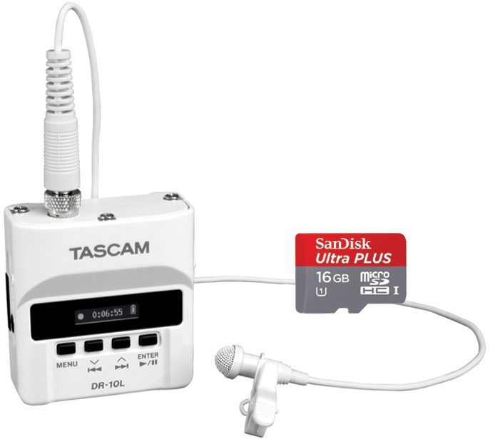 TASCAM DR-10L Digital Audio Recorder (with Lavalier Microphone), tascam