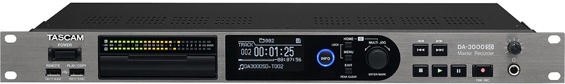 TASCAM DA-3000SD 2-Channel DSD/PCM Master Recorder, New, Action Position Back