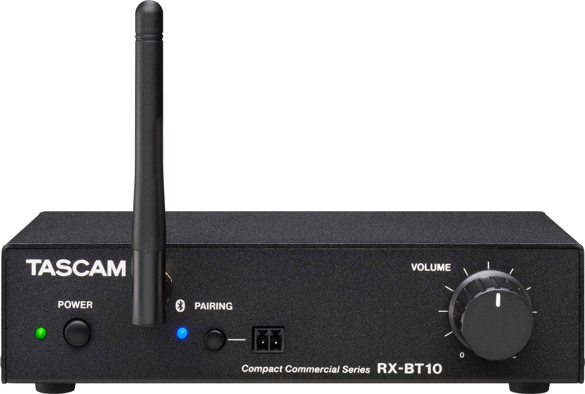 TASCAM RX-BT10 Compact Stereo Bluetooth Receiver, New, Action Position Back