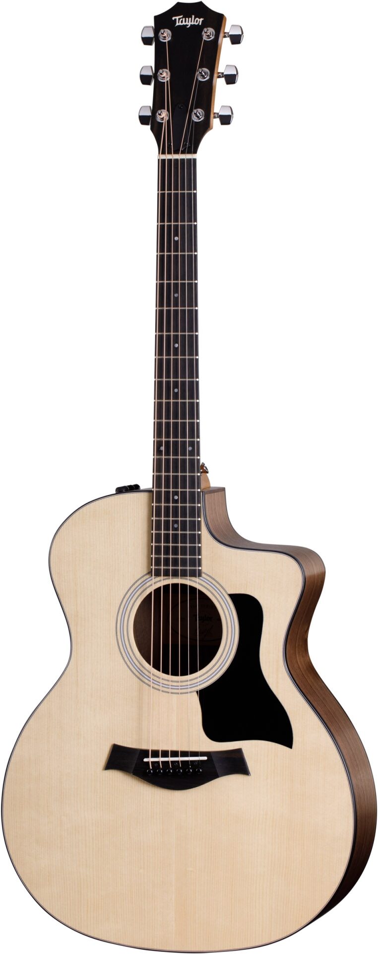 Taylor 114ce-S Grand Auditorium Acoustic Electric Guitar (with Gig Bag), Action Position Back