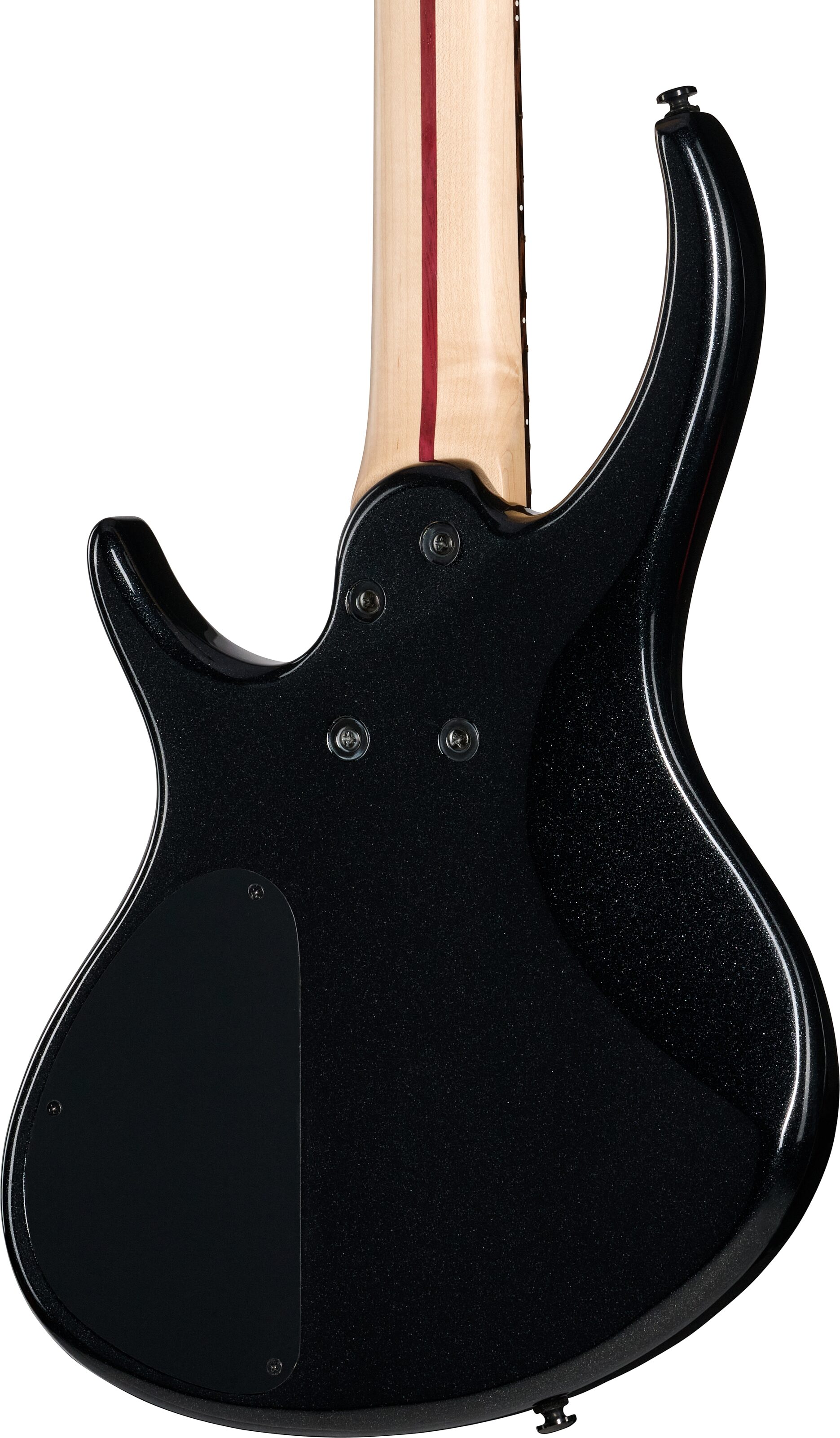 Tobias Growler IV Premium Electric Bass (with Gig Bag), Black Pearl, Action Position Back