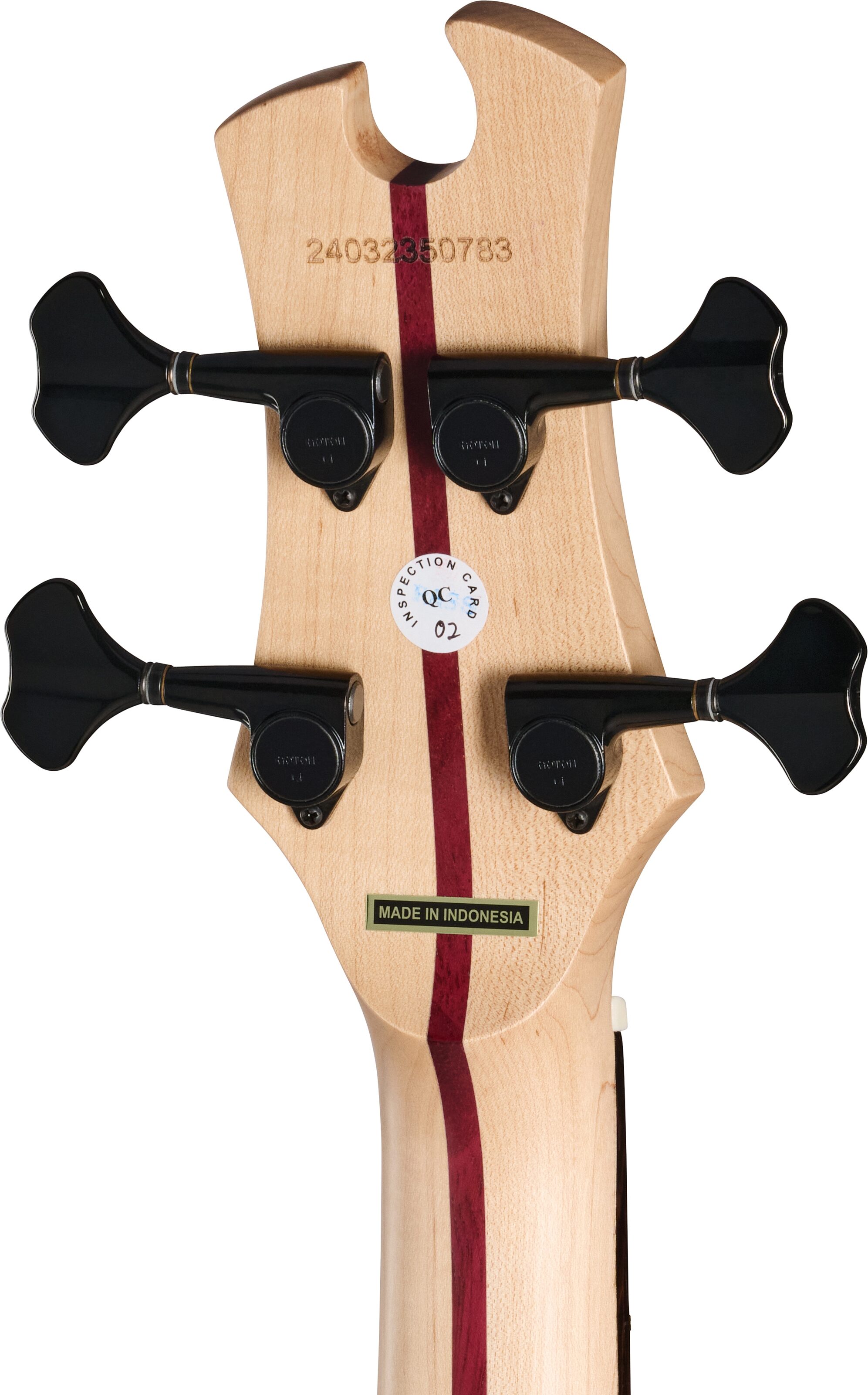 Tobias Growler IV Premium Electric Bass (with Gig Bag), Black Pearl, Action Position Back