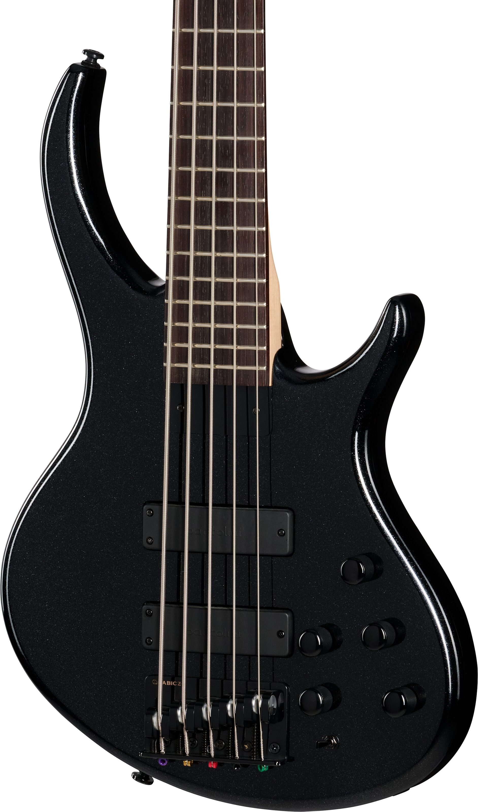 Tobias Killer B V Electric Bass, 5-String (with Gig Bag), Black Pearl, Action Position Back
