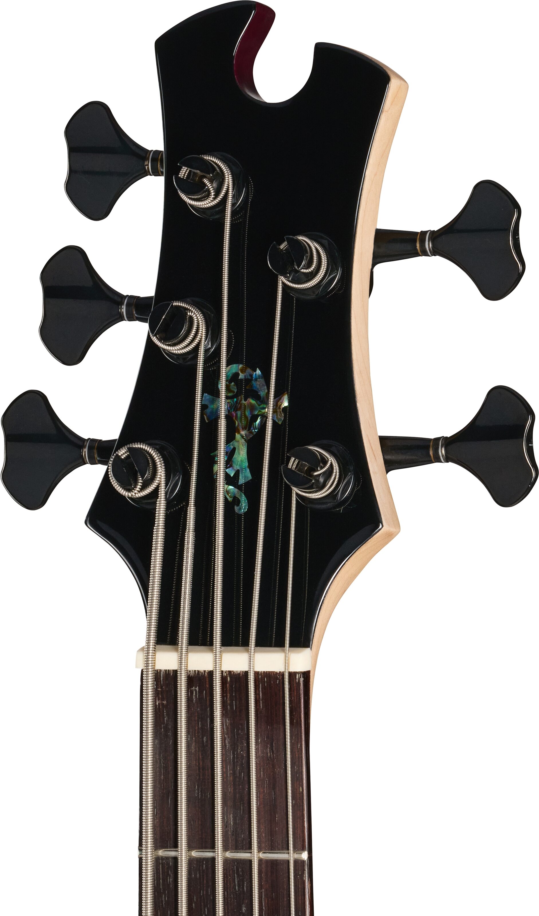Tobias Killer B V Electric Bass, 5-String (with Gig Bag), Black Pearl, Action Position Back