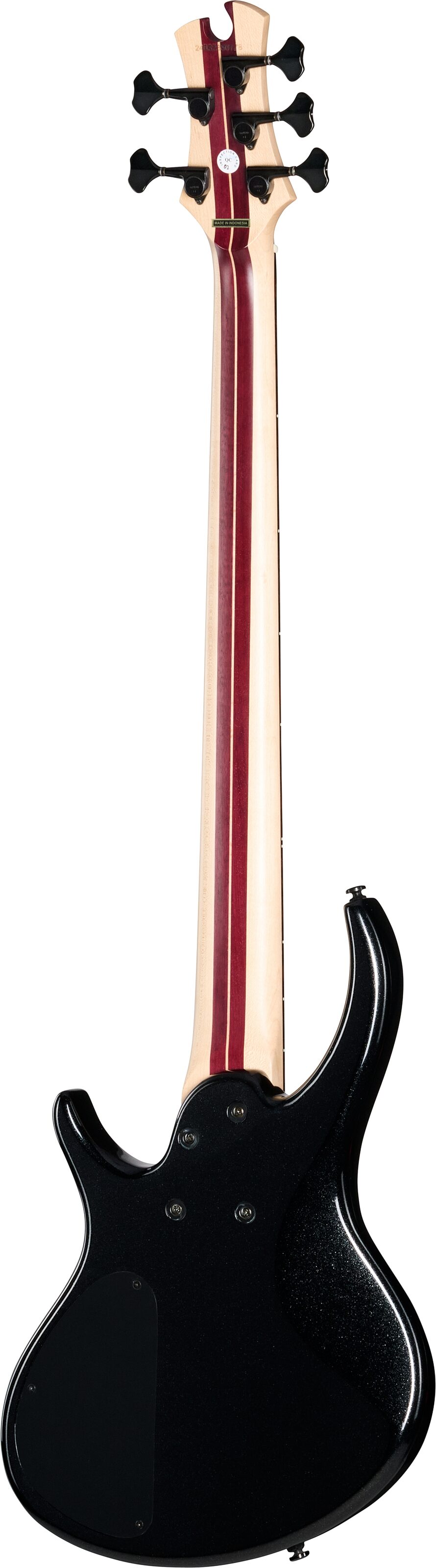 Tobias Killer B V Electric Bass, 5-String (with Gig Bag), Black Pearl, Action Position Back