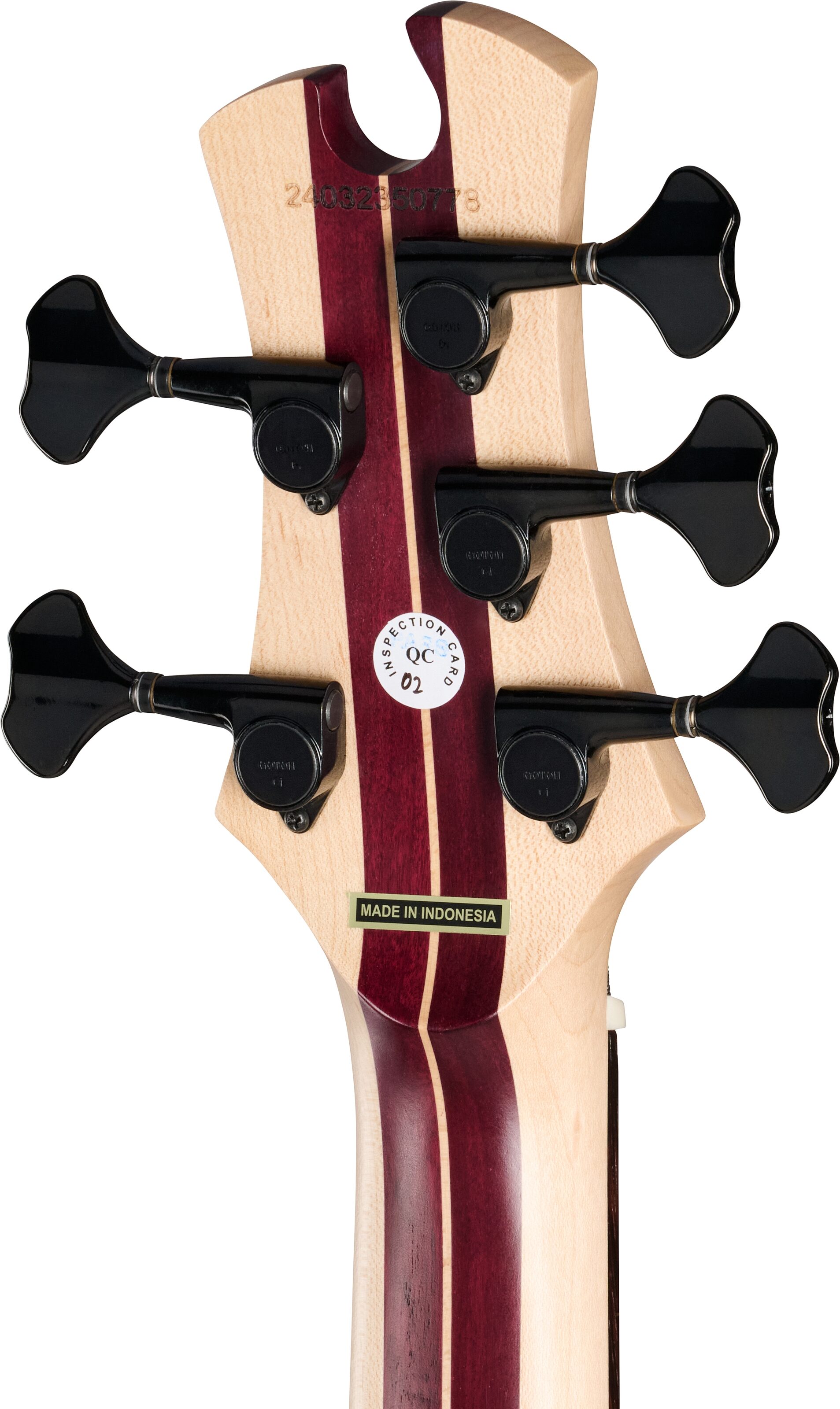 Tobias Killer B V Electric Bass, 5-String (with Gig Bag), Black Pearl, Action Position Back