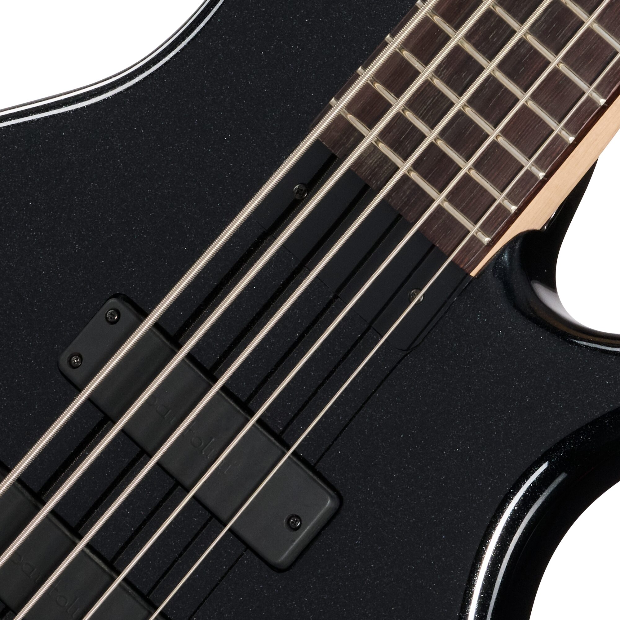Tobias Killer B V Electric Bass, 5-String (with Gig Bag), Black Pearl, Action Position Back