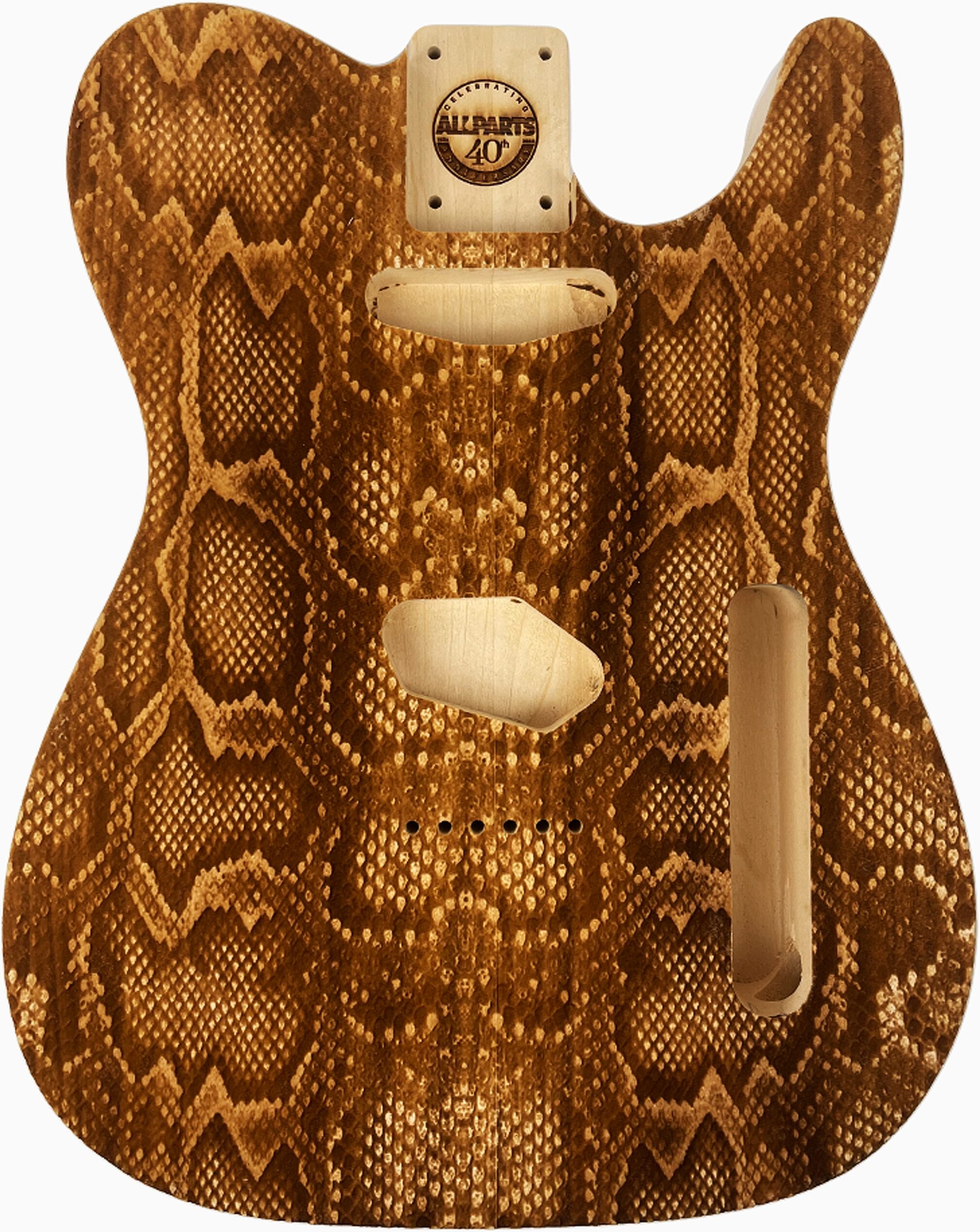 Allparts Basswood Telecaster Guitar Body, Action Position Back